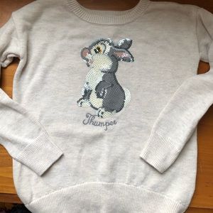 GAP Cream Sweater with Thumper Design